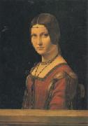 Leonardo  Da Vinci Portrait of a Lady at the Court of Milan (san05) France oil painting reproduction